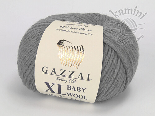 Baby Wool XL 818 szary
