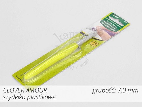 Szydełko Clover Amour 7,0mm - plastikowe z rączką